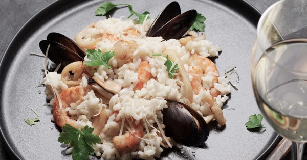 Falso risotto de marisco