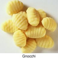 tipos de pasta: gnocchi
