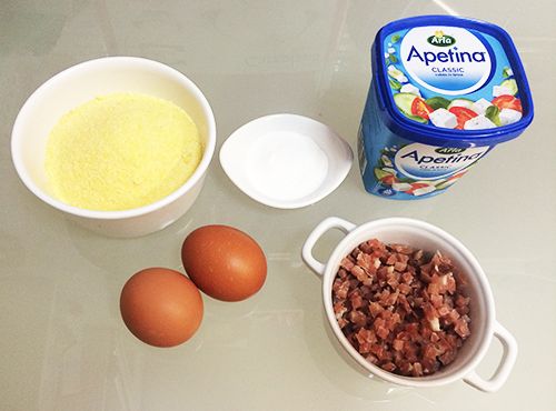 Ingredientes Panecillos de Polenta