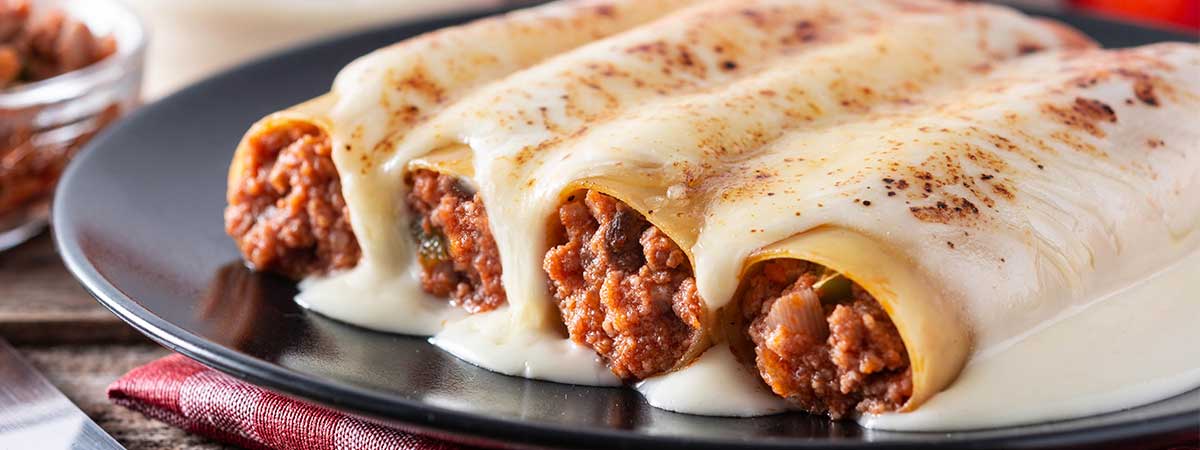 Canelones de rabo de toro