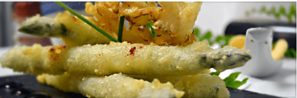 esparragos- tempura