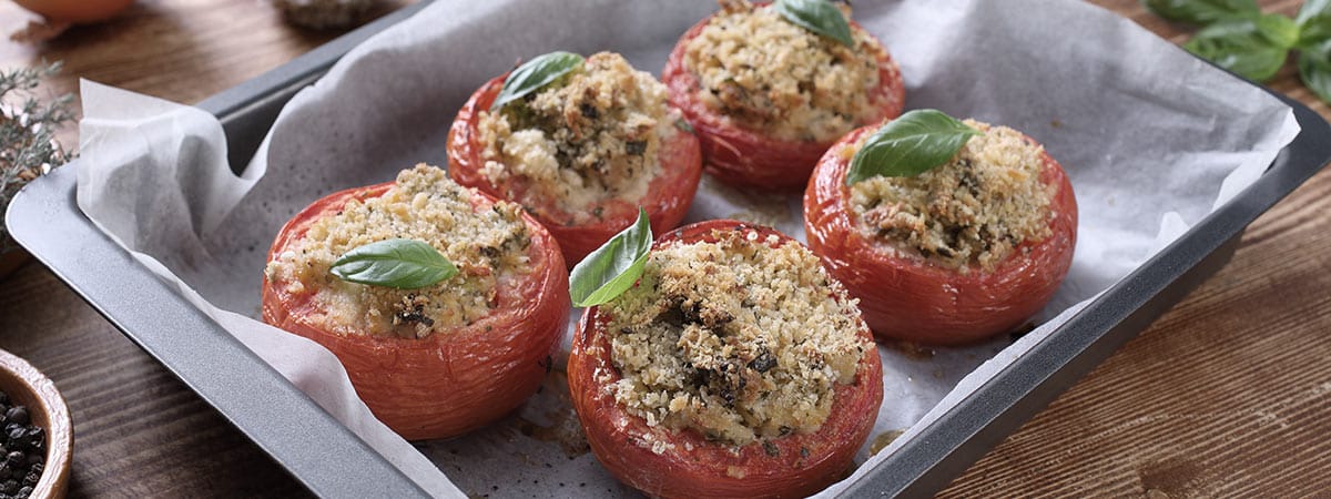 Tomates gratinados