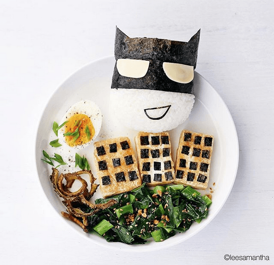 food art- samantha lee- batman