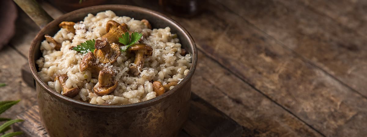 risotto con piñones