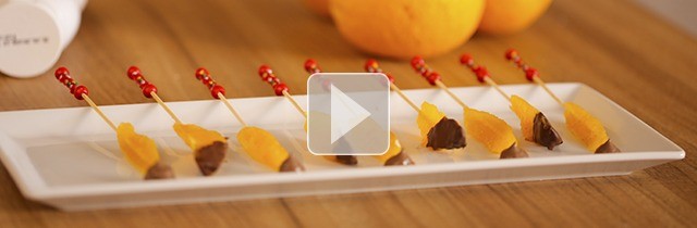 Naranjas con chocolate