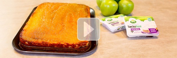 Tarta de queso sin lactosa y sin gluten