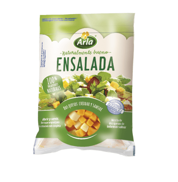 Queso en dados para ensalada