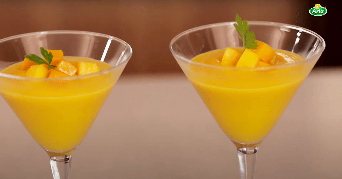Crema de calabaza con mango