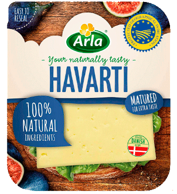 Queso e lonchas Arla Havarti Madurado