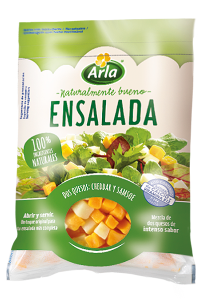 Queso en dados para ensalada