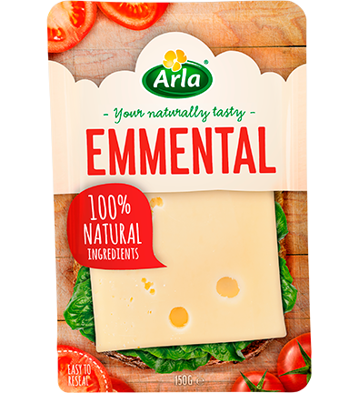 Queso en lonchas emmental Arla