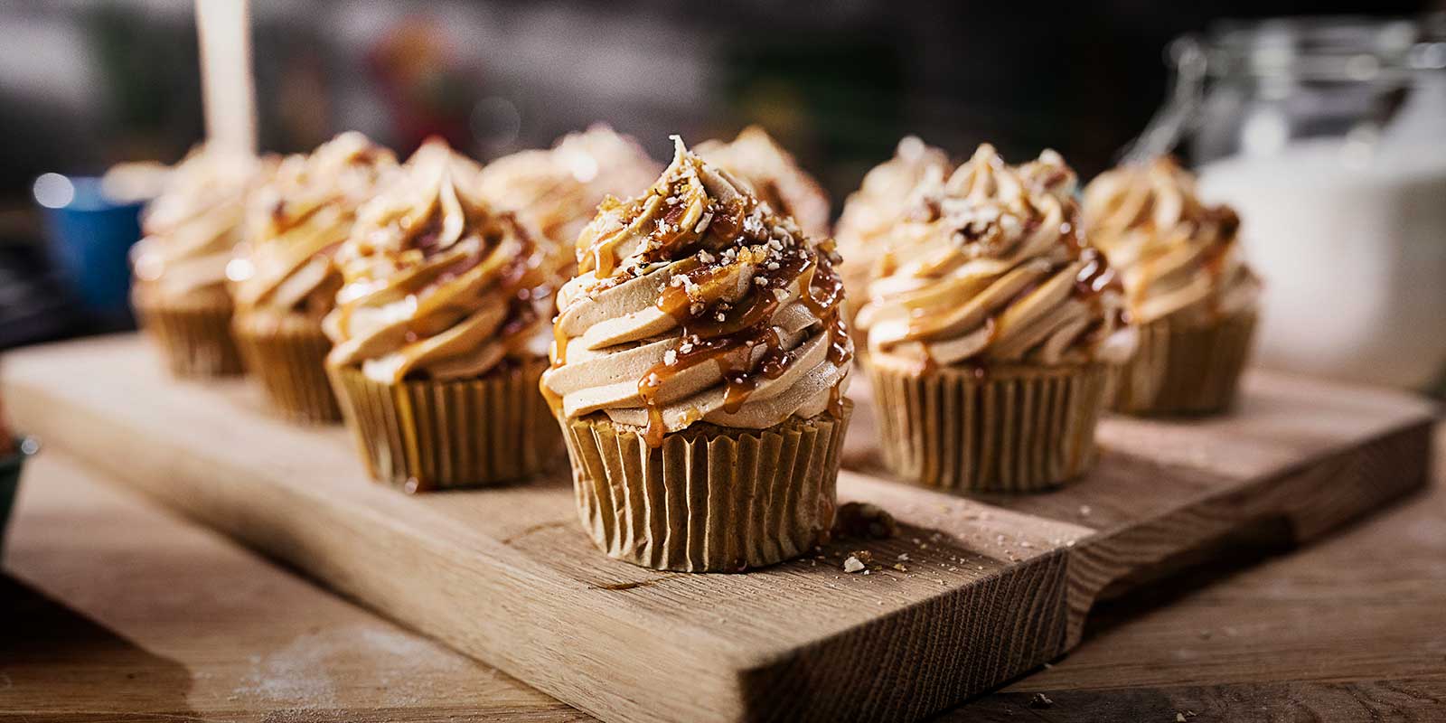 Cupcakes de vainilla con mantequilla Lurpak