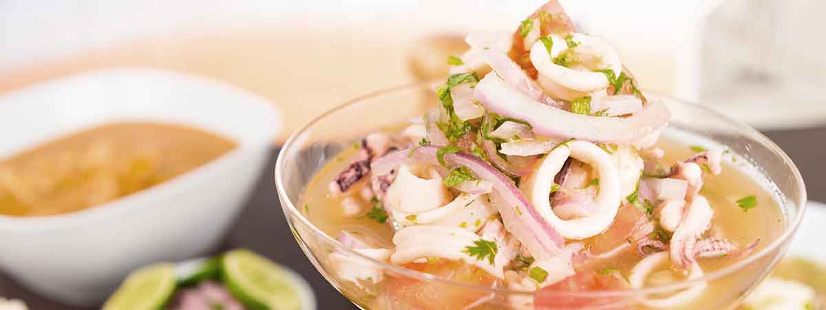 Ceviche de langostinos Arla Apetina