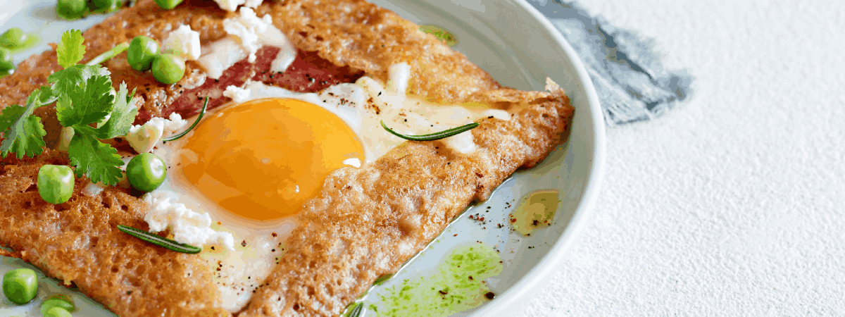 Galette con jamon Arla