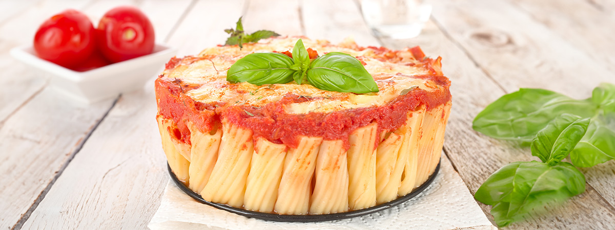 Pastel de rigatoni. Arla